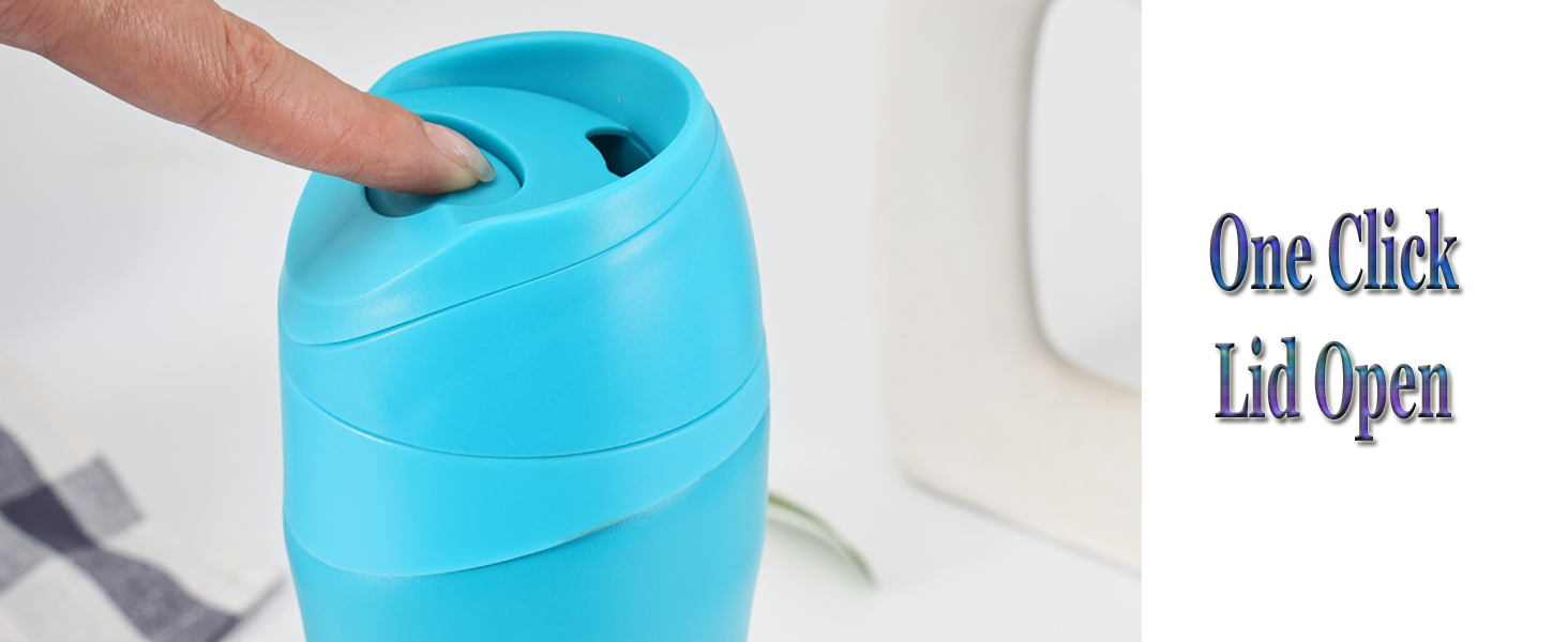 One Click Lid Open insulated flask