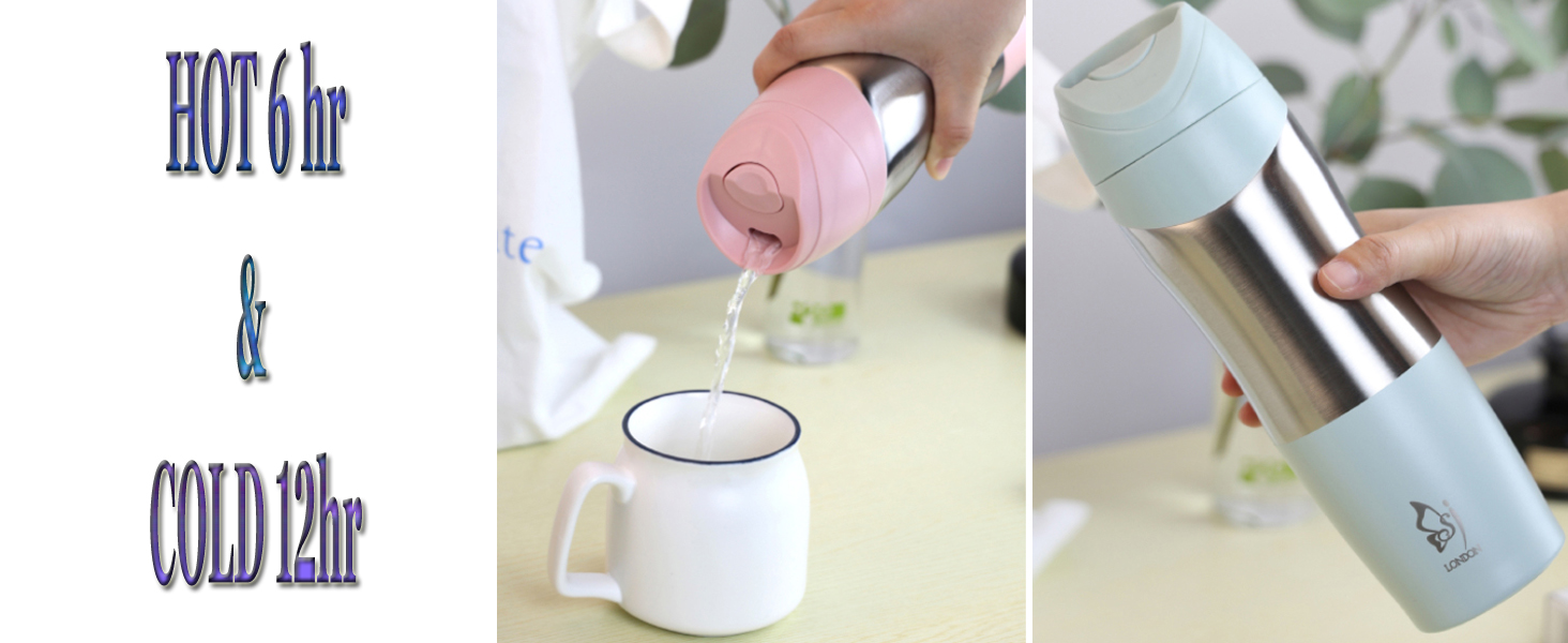 leakproof travel mug tea flask for hot drinks
